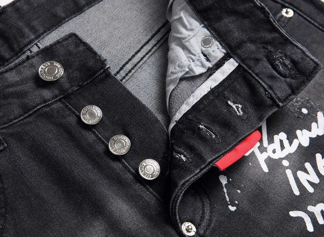 DSQ2 Short Jeans Ripped