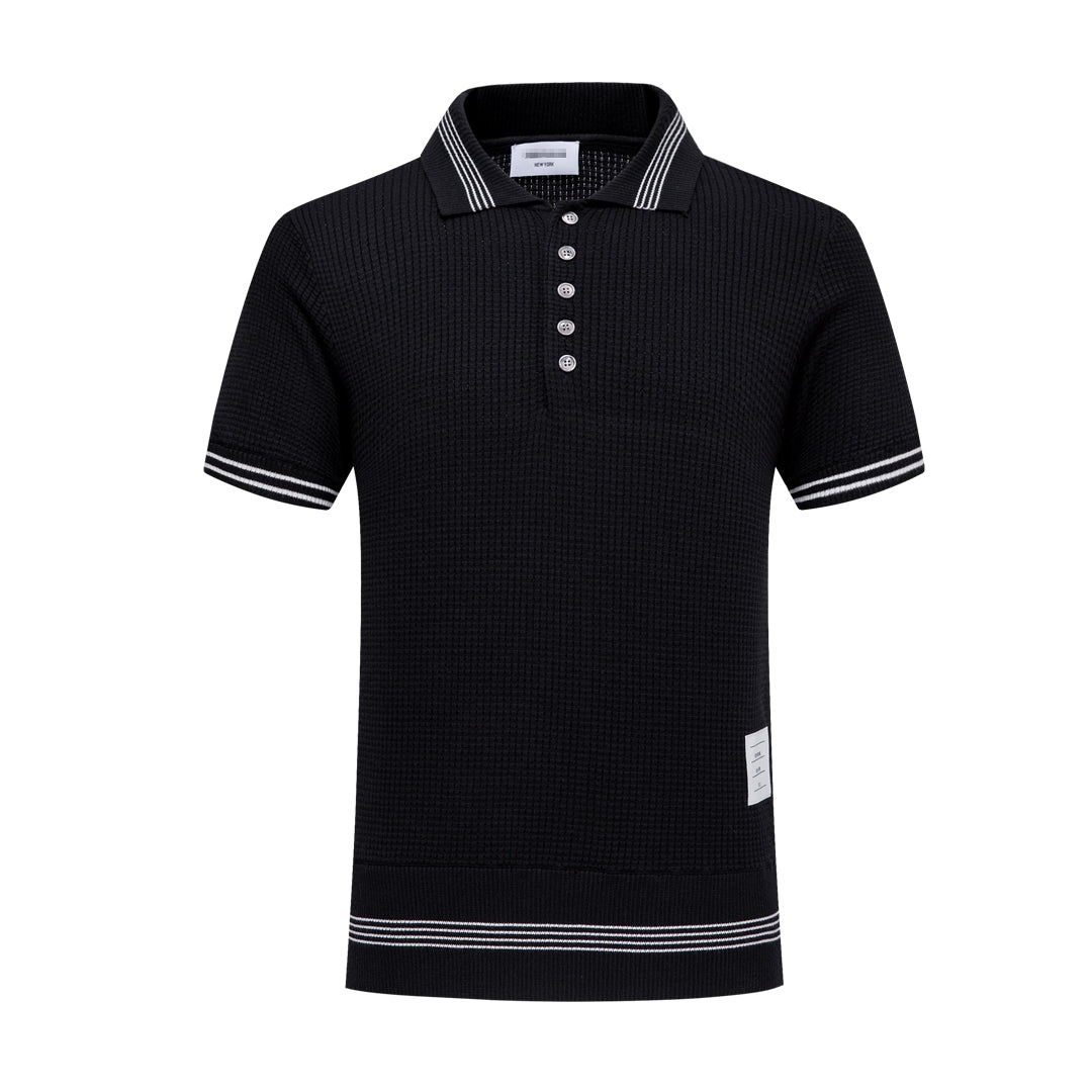 Waffle fabric POLO Shirt