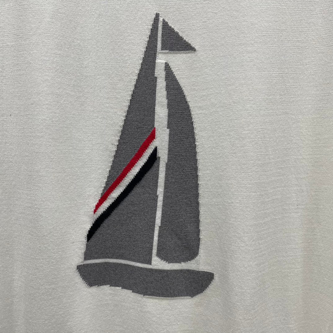 2025 Sailboat Knitted POLO Shirt