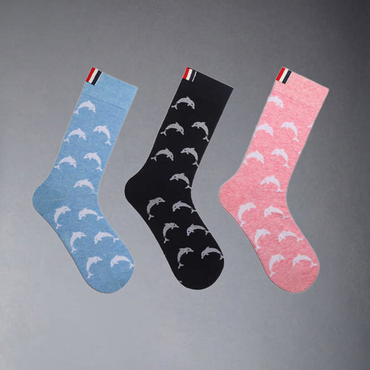 2025Dolphin cotton socks