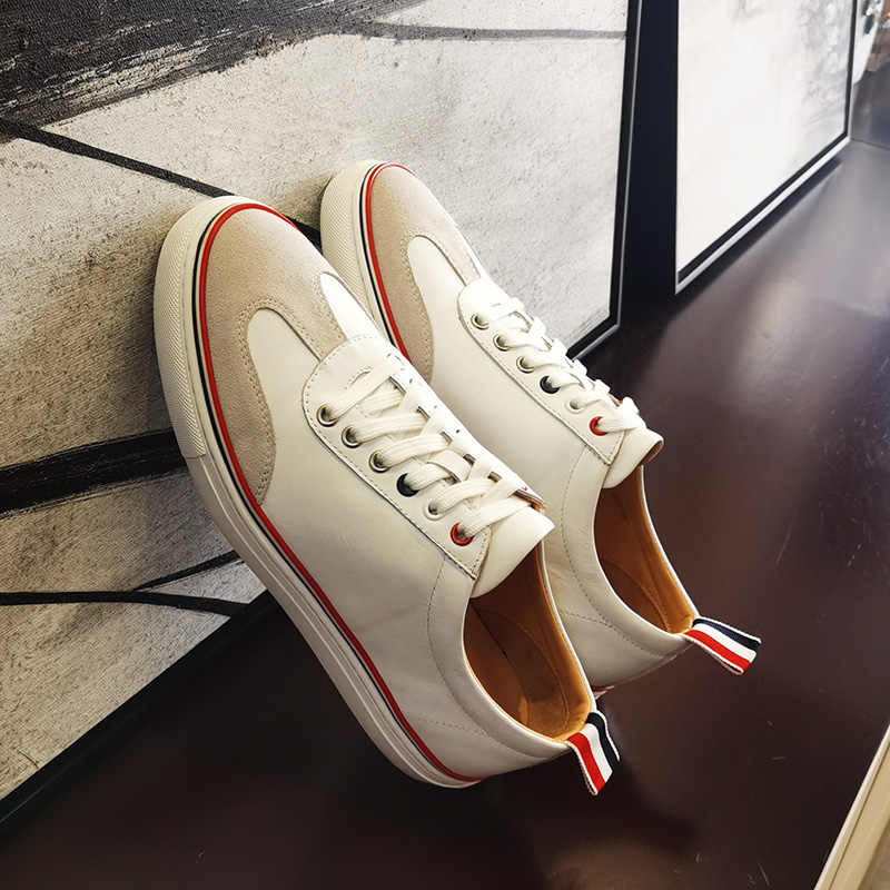 2025 Top-grade white leather shoes