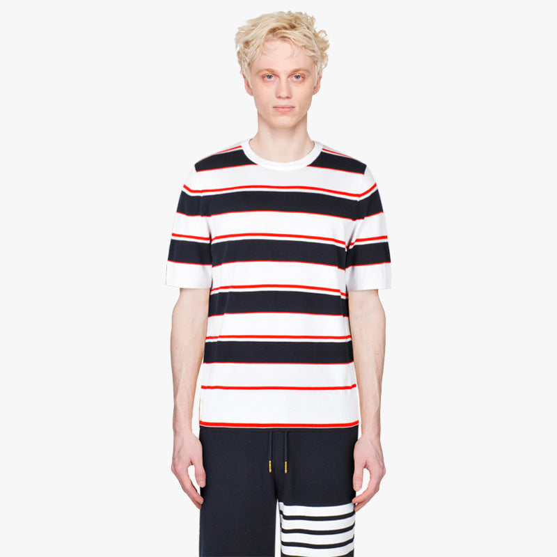 striped cotton T-shirt
