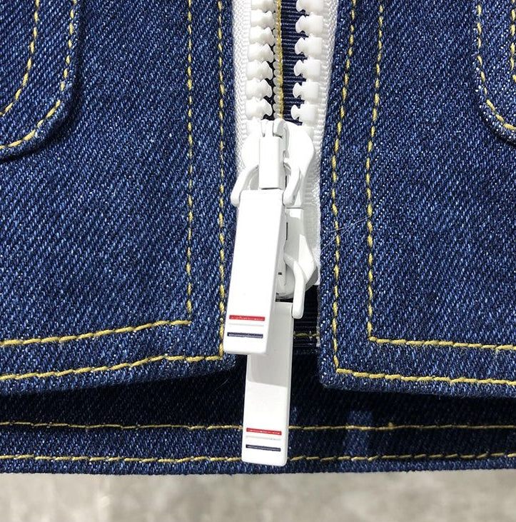 2025  Top-grade denim lambswool down jacket