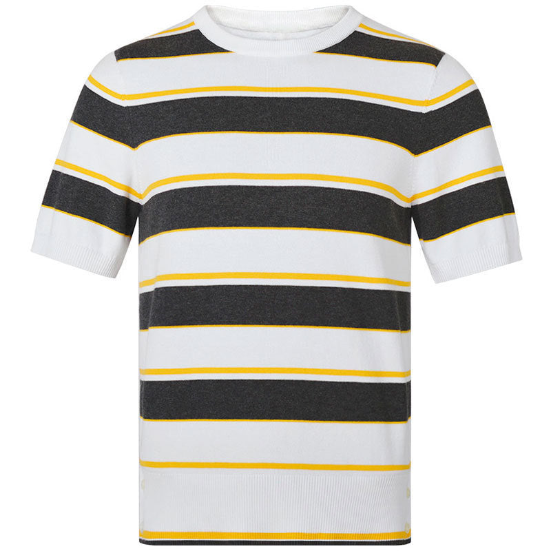 striped cotton T-shirt