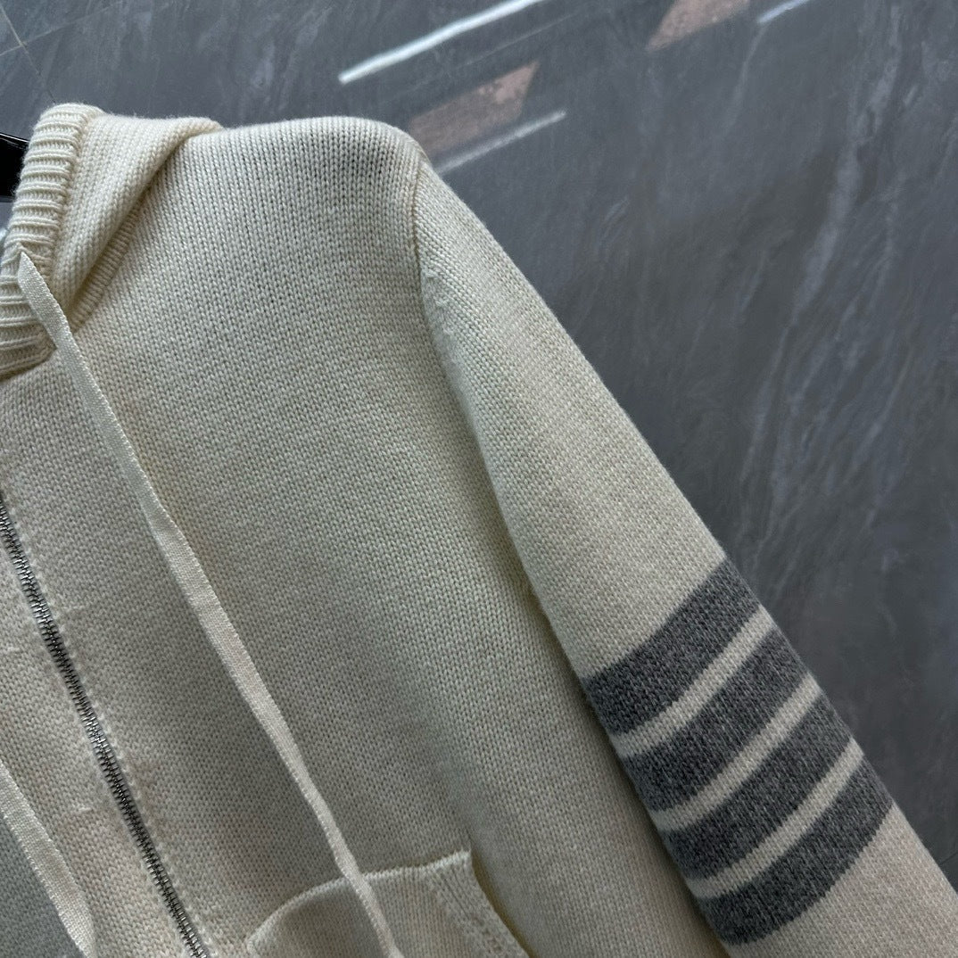 2025ss Thick hooded cardigan