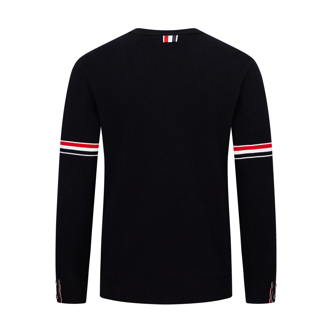 Round neck wool sweater