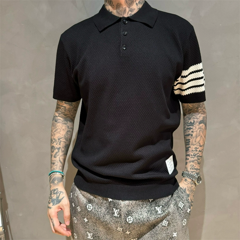 2025  New pure cotton polo shirt