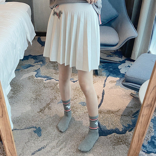 2025 Puppy pleated skirt