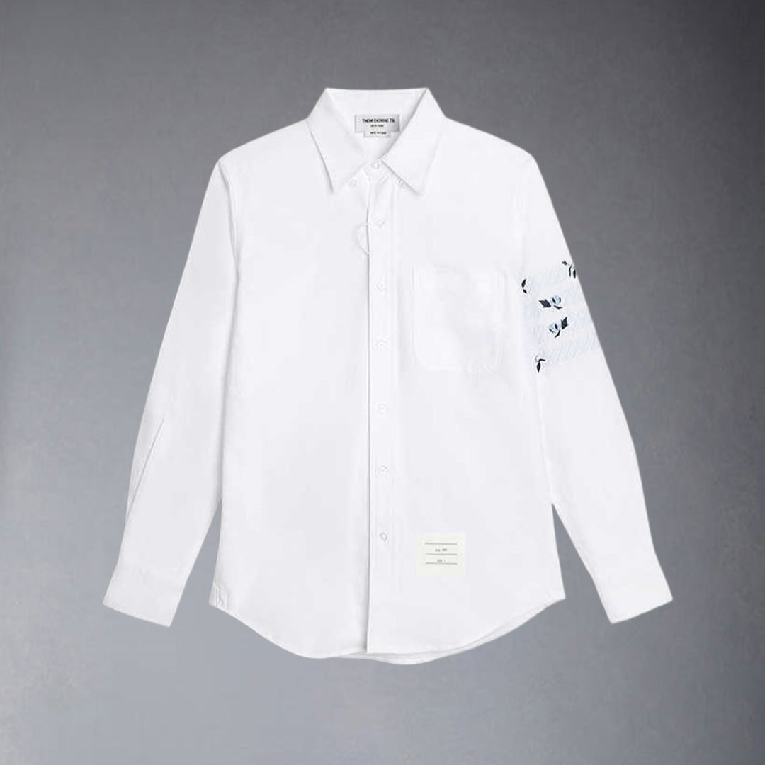 2025 Embroidered flower shirt