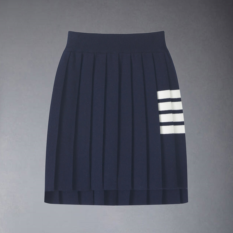 2025 knitted pleated skirt
