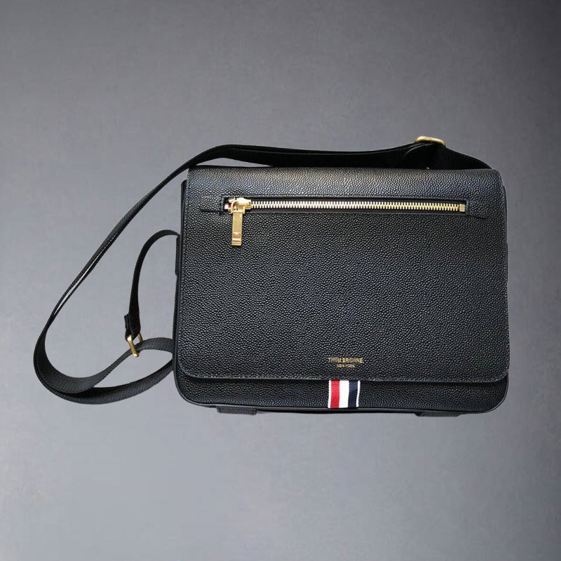 2025  Cowhide men's messenger bag