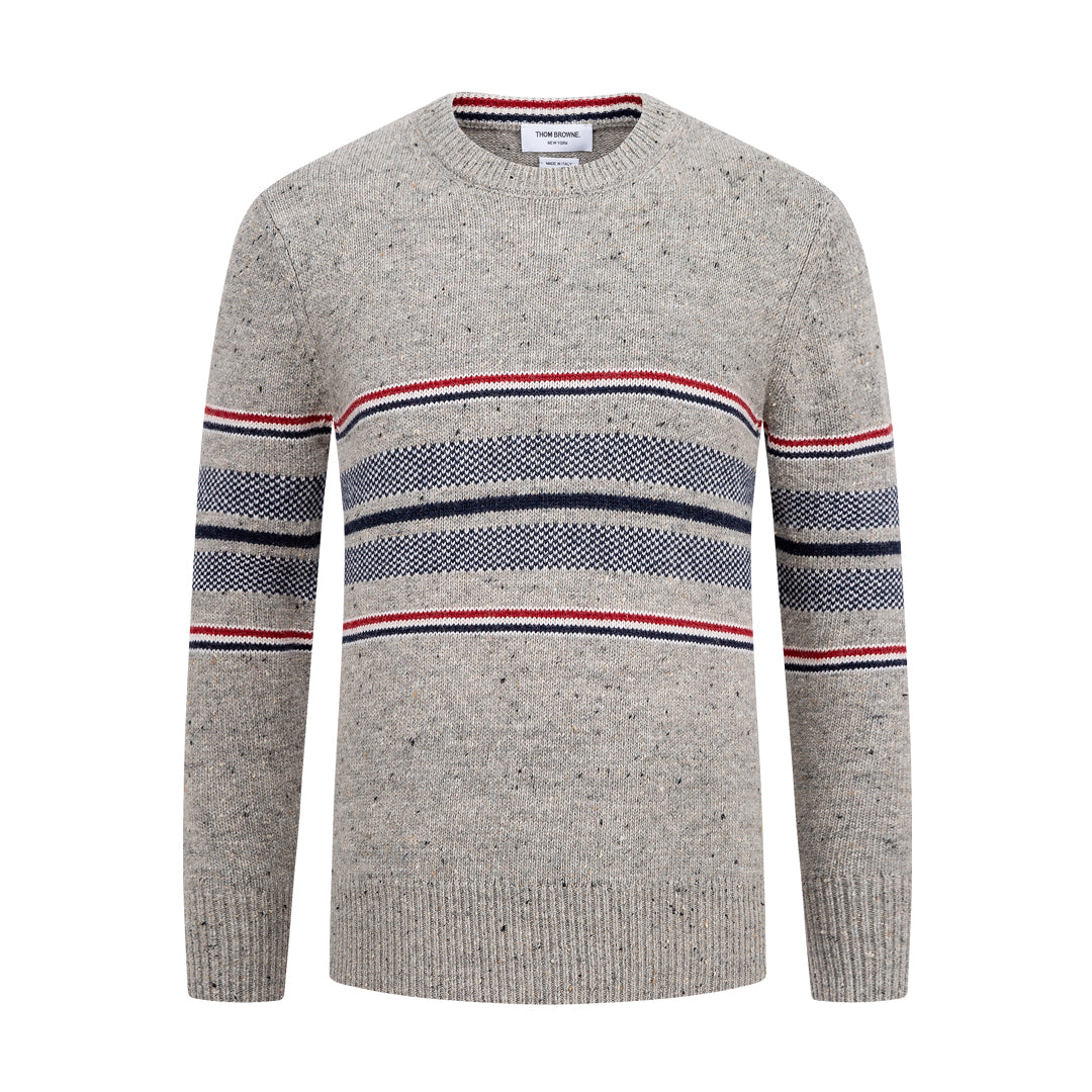 Round neck wool sweater