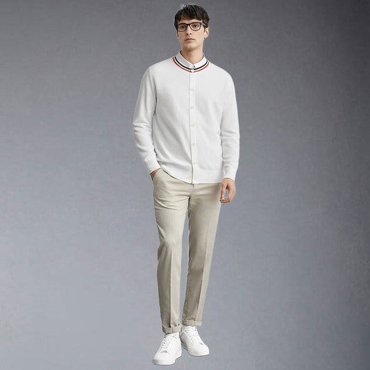 2025  Crew neck cardigan