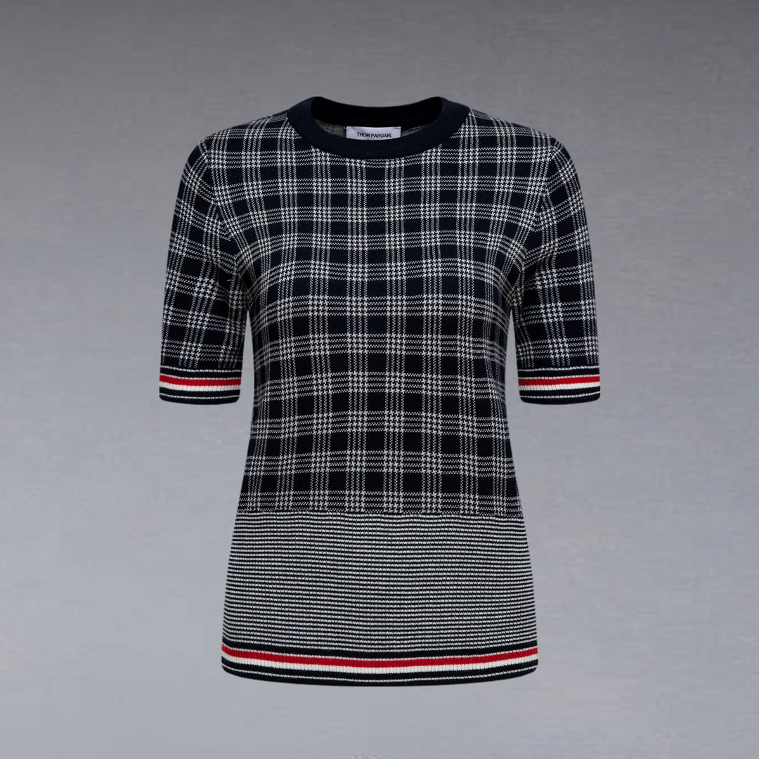 women Plaid T-shirt