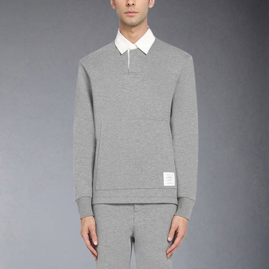 Polo-neck sweatshirt