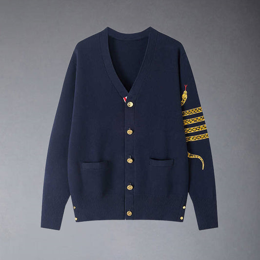 2025  Snake knit cardigan