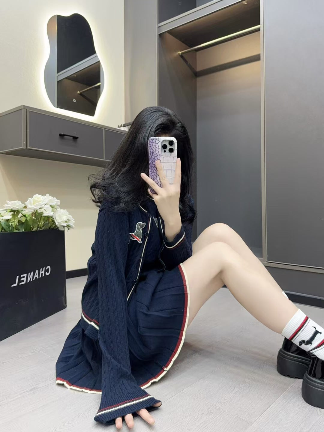 2025 Three-piece pleated skirt