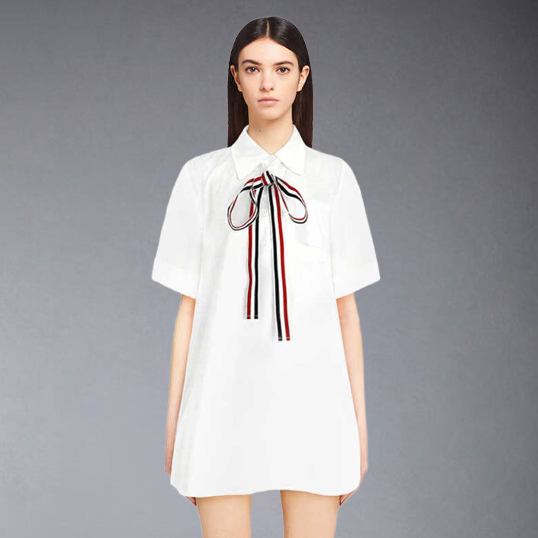 2025  Bow Shirt Dress