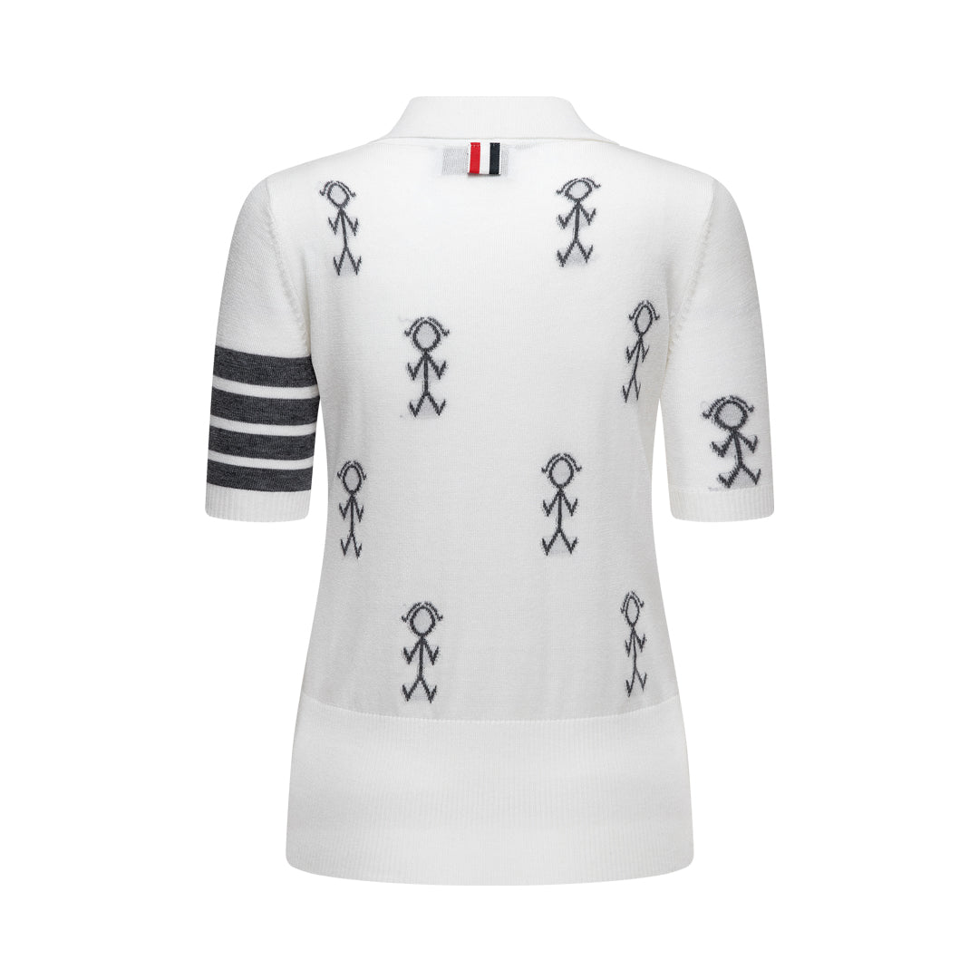 Women Stickman POLO shirt