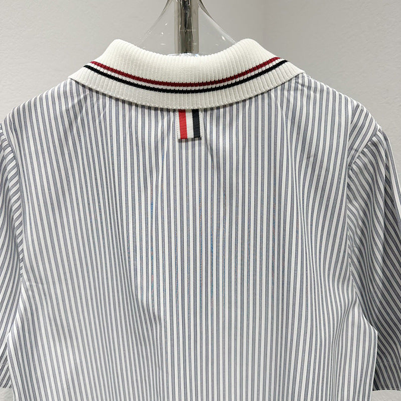 2025  Striped Shirt Dress