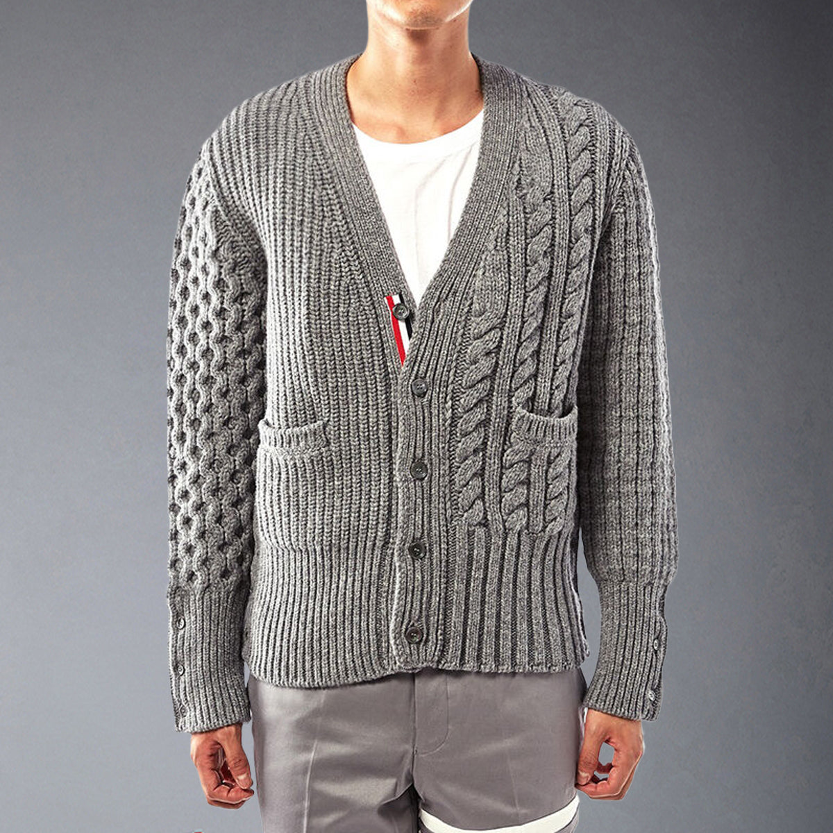 Knitted sweater jacket