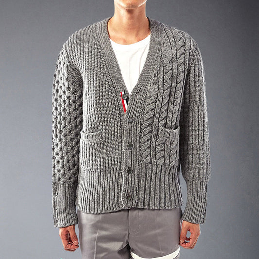 Knitted sweater jacket