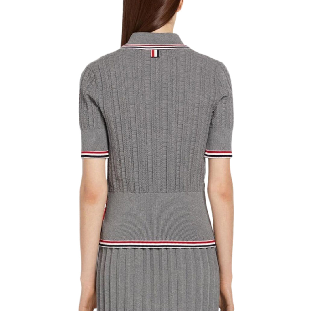 Women stripe POLO shirt