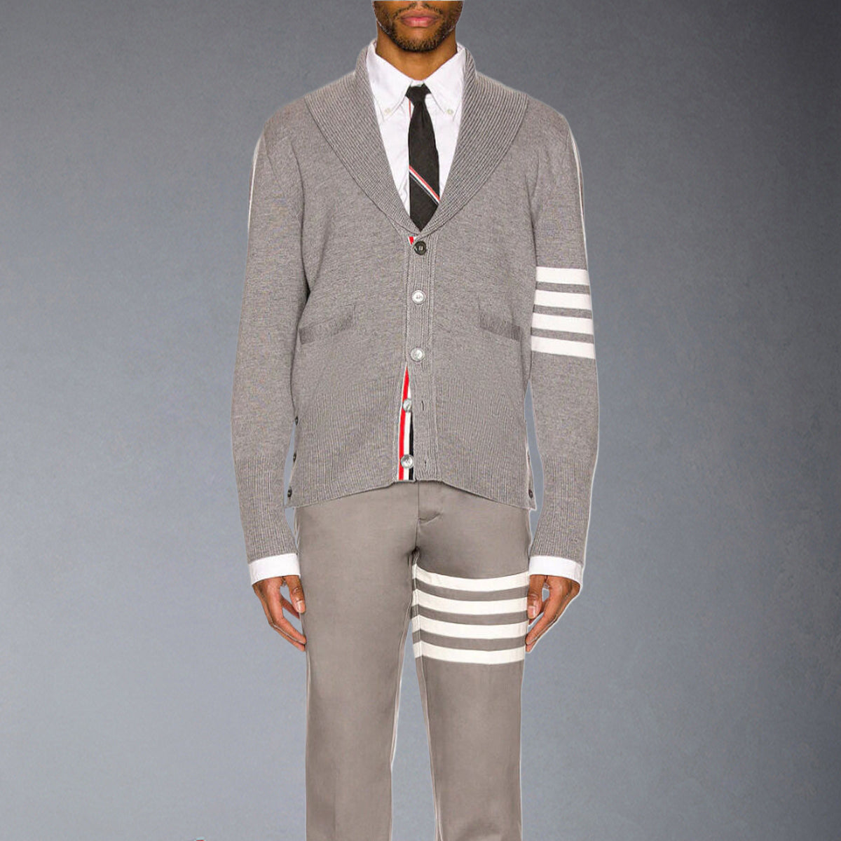 Thick knitted jacket