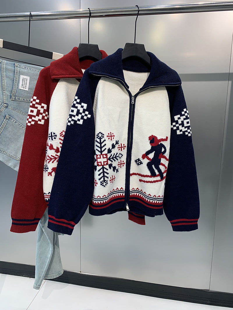 Wool knitted cardigan