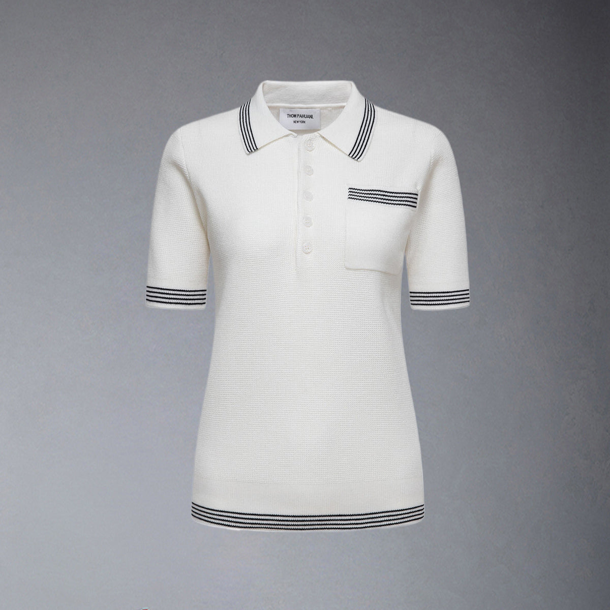 Women stripe POLO shirt