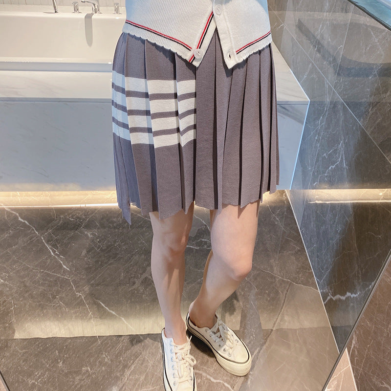 2025 Knitted pleated skirt