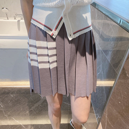 2025 Knitted pleated skirt
