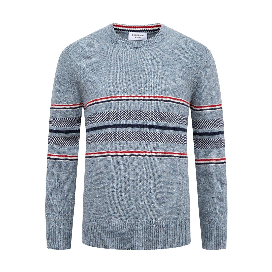 Round neck wool sweater
