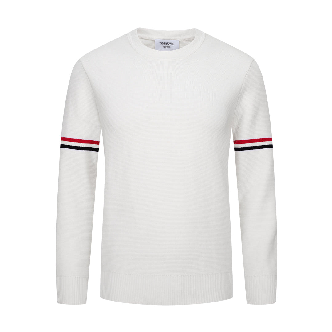 Round neck wool sweater