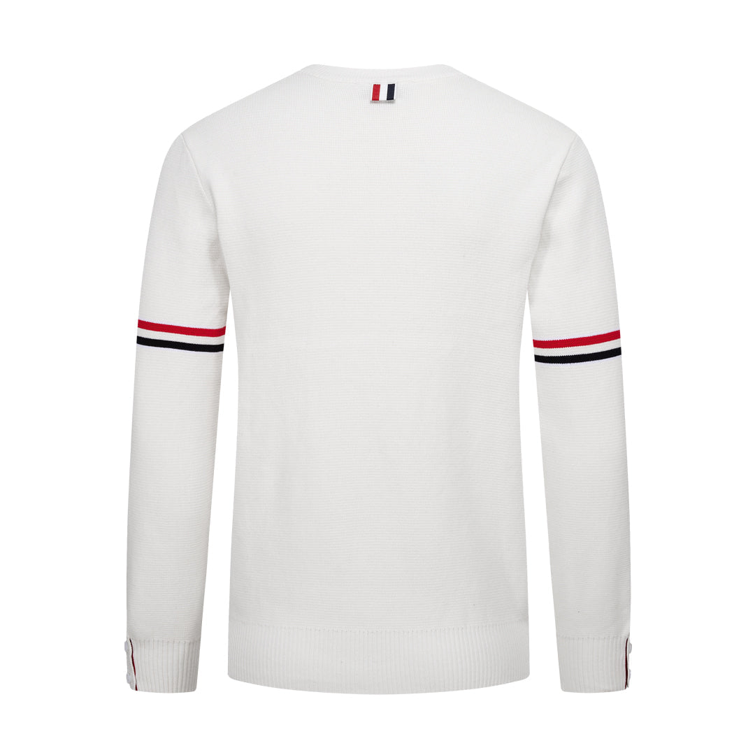 Round neck wool sweater