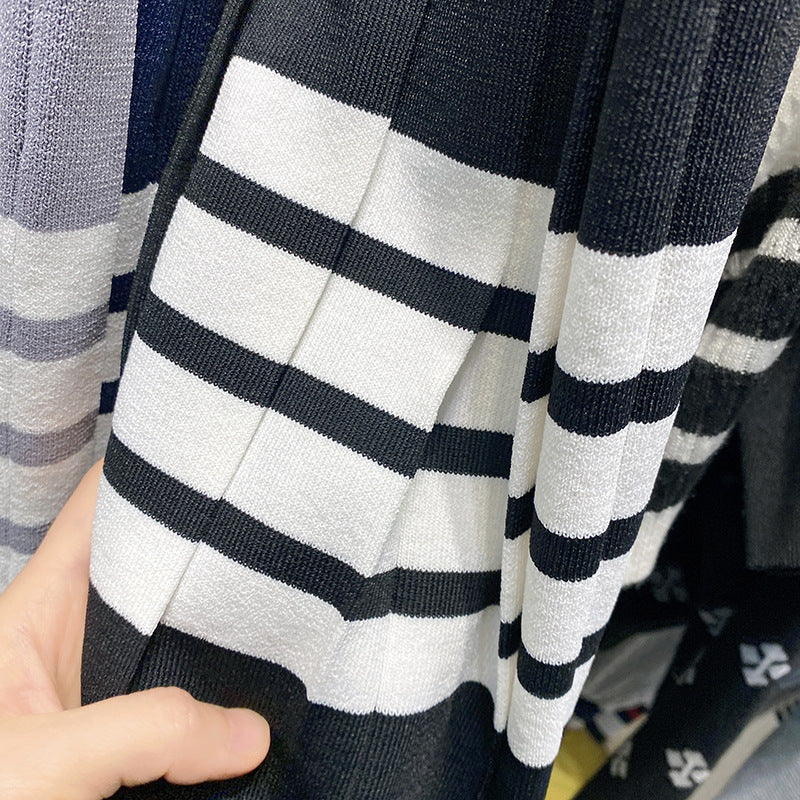 2025 Knitted pleated skirt