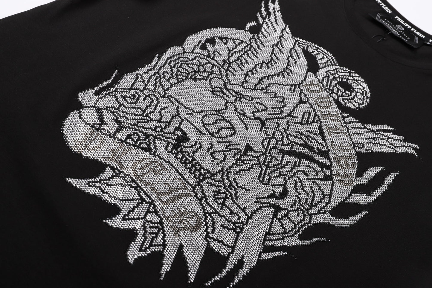 Philip T-shirt crystal tiger head