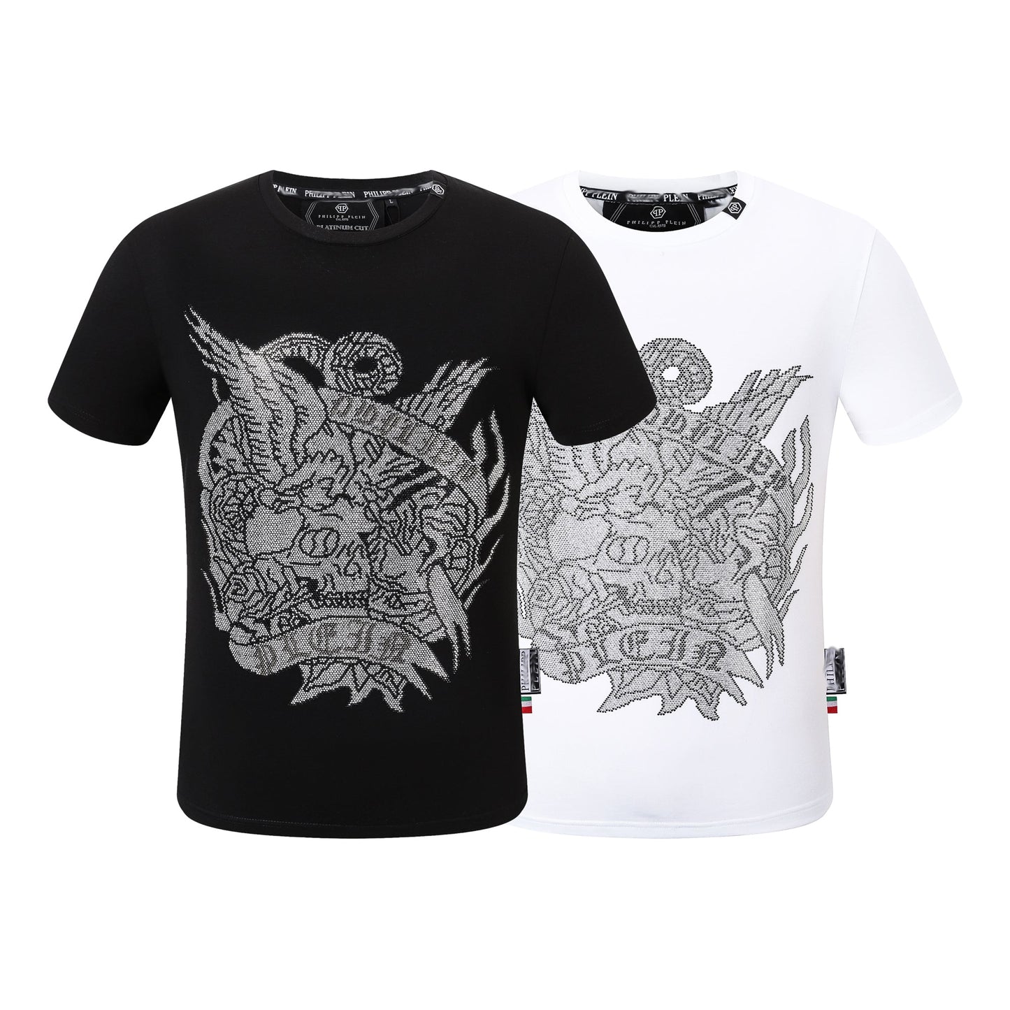Philip T-shirt crystal tiger head