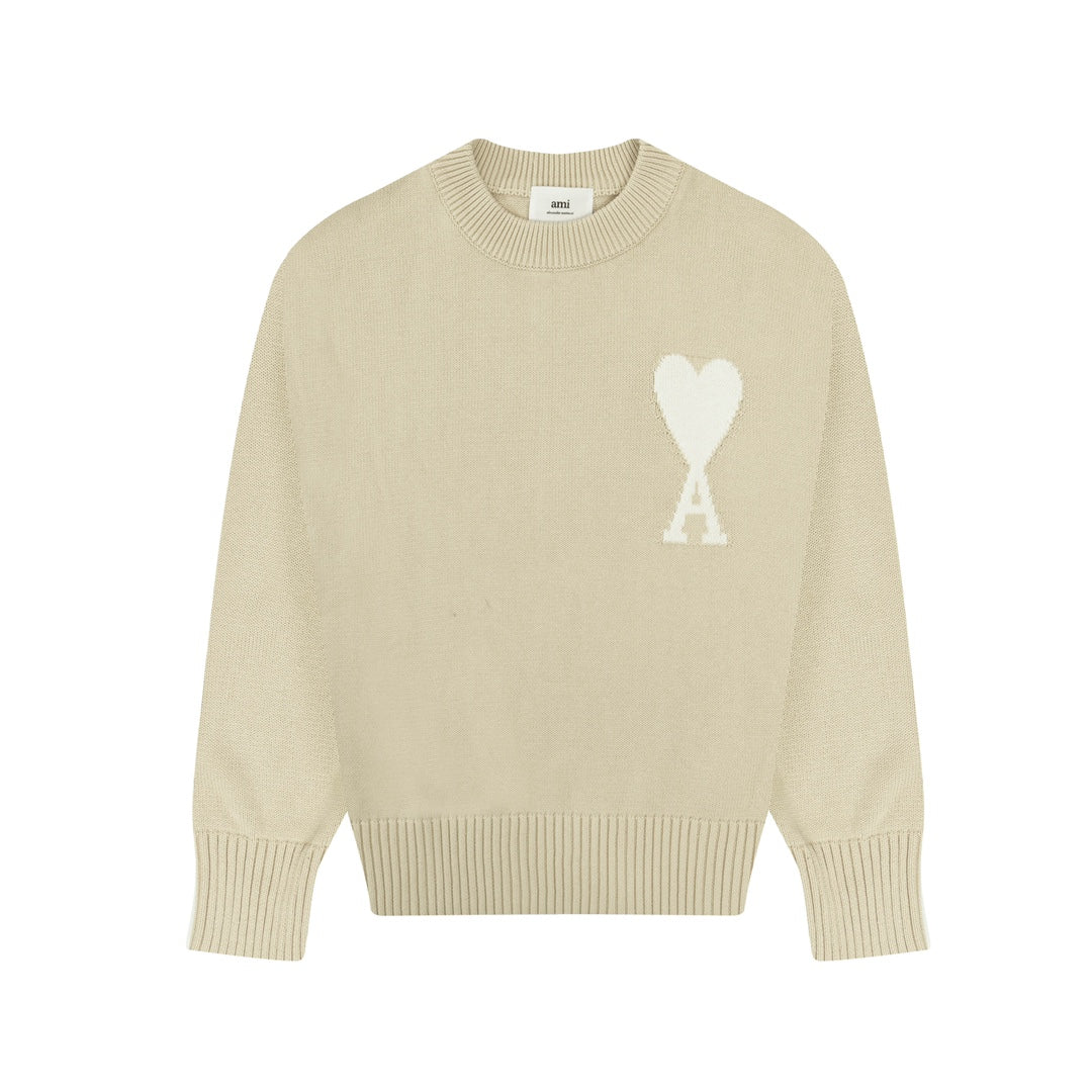 AMI PARIS Cotton and wool sweater