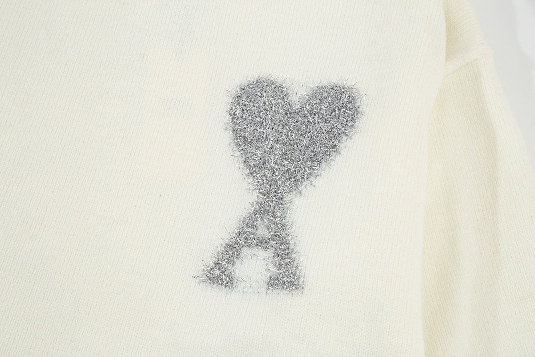 AMI PARIS Cotton and wool sweater