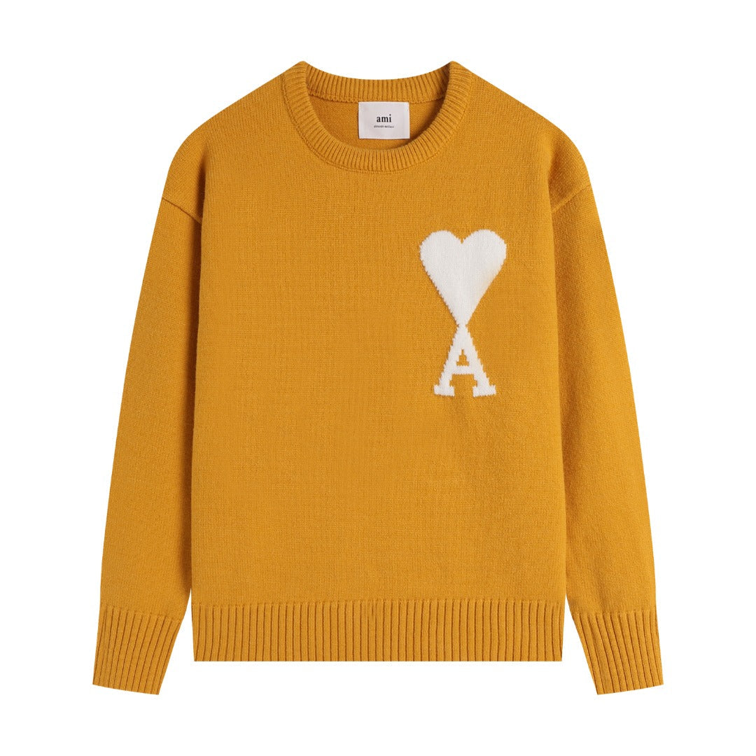 AMI PARIS Cotton and wool sweater
