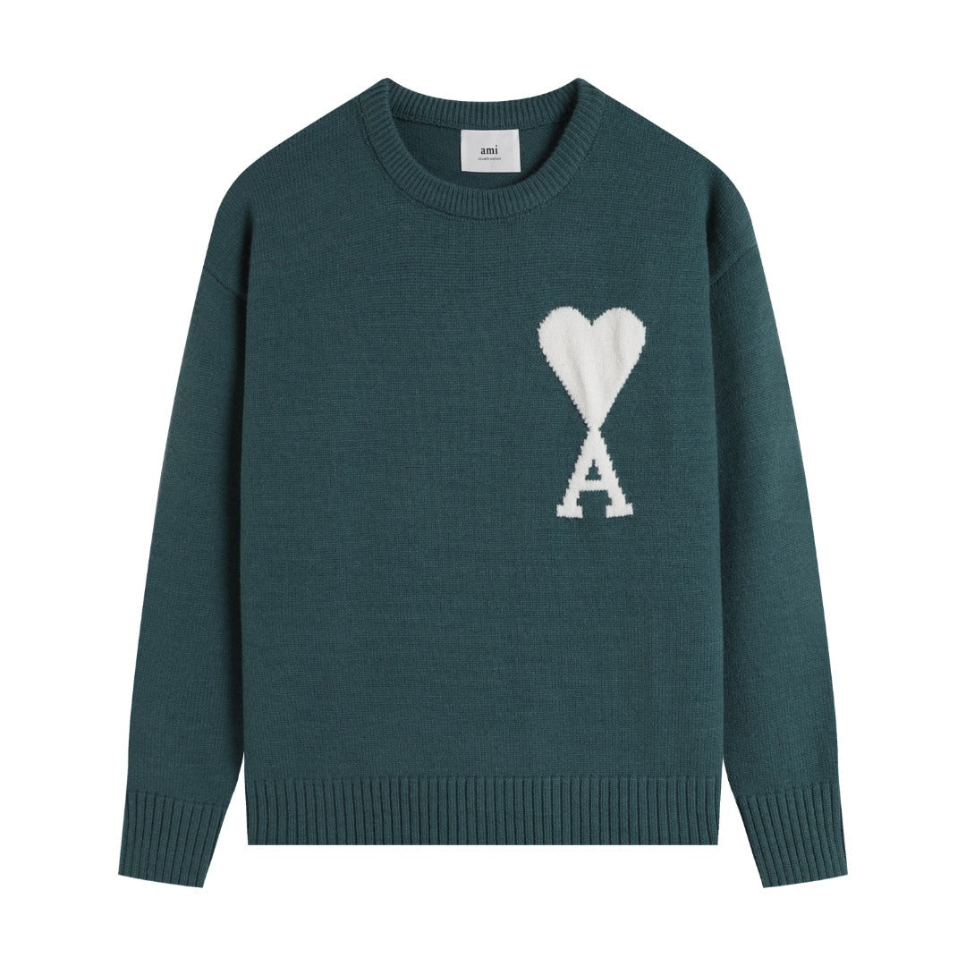 AMI PARIS Cotton and wool sweater