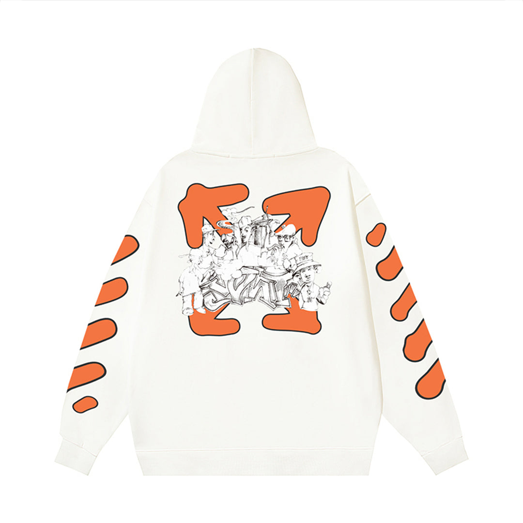 OFF Logo Print Hoodie